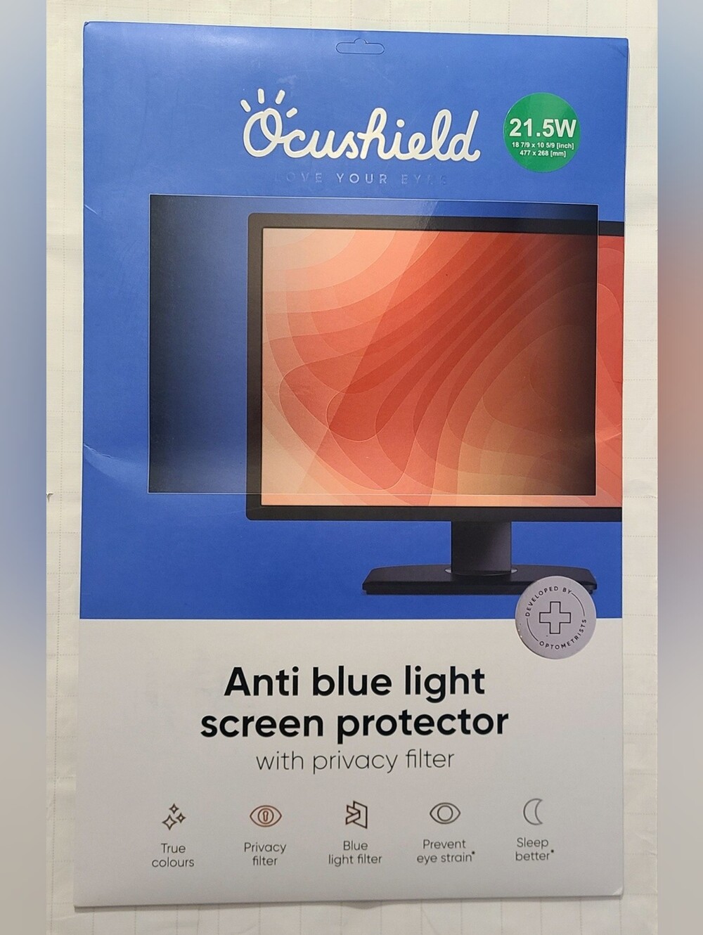 BNIP - Ocushield 21.5” Laptop Anti Blue Light Screen Protector